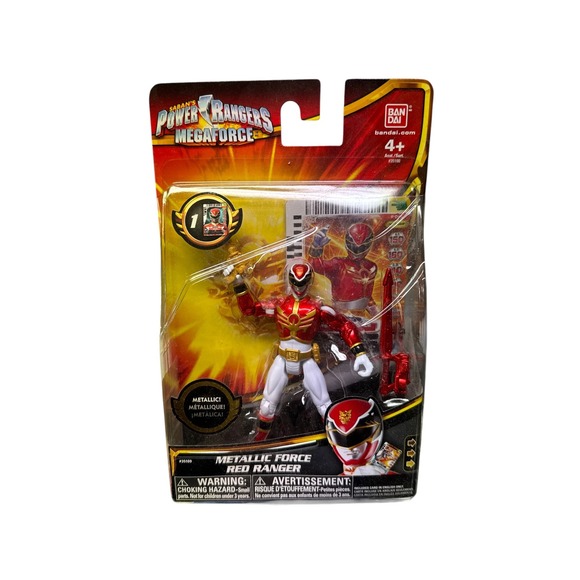 Bandai Namco Other - Bandai 2013 Power Rangers Megaforce Red Ranger Metallic Force Figure